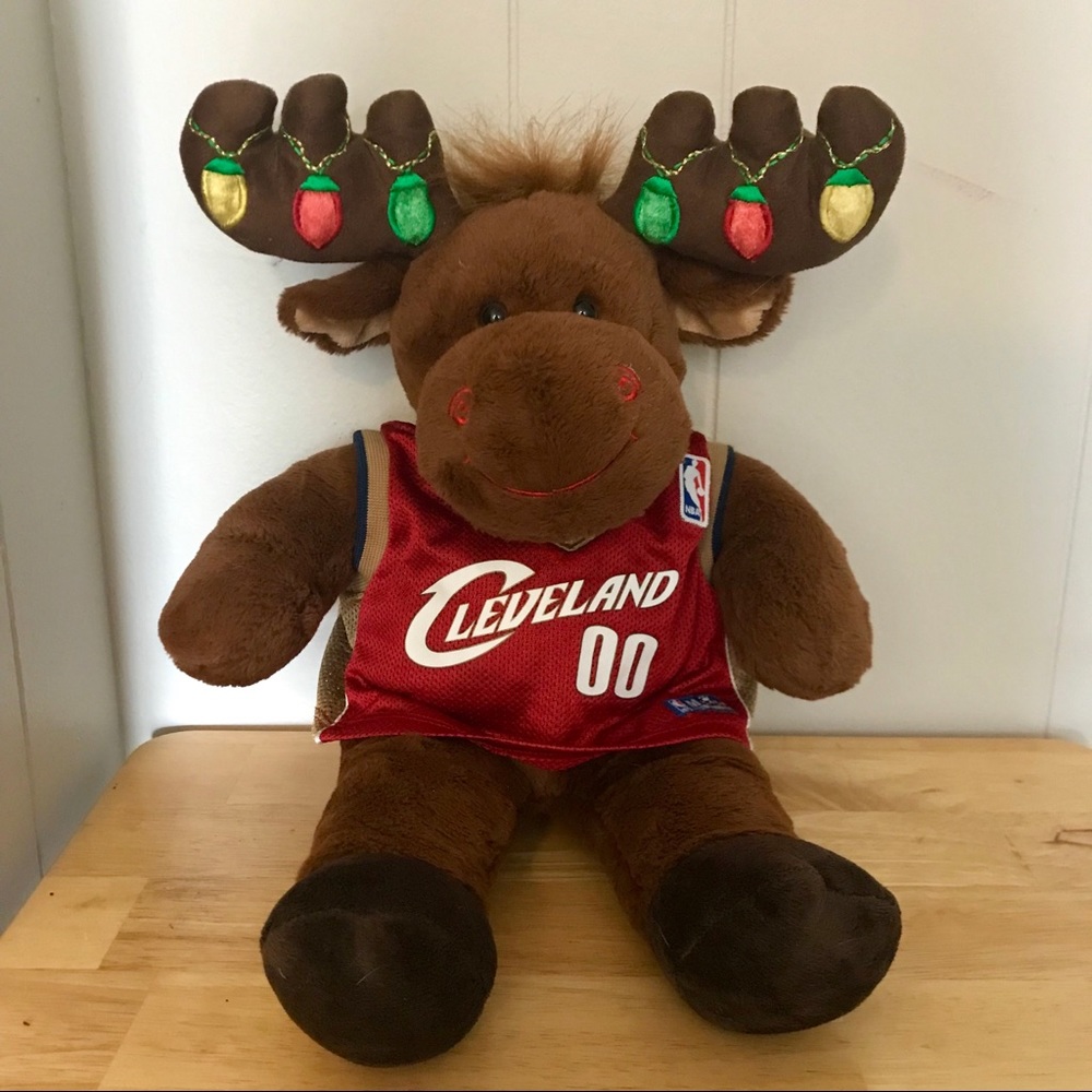 Build a Bear Holiday Moose Cleveland Cavs EUC
